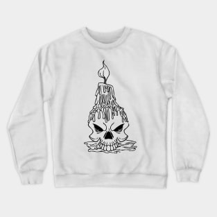 Eternal Embers - Melting Candle Skull Crewneck Sweatshirt